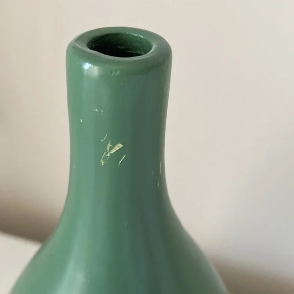 Jose Sosa Vintage 2003 Pottery Vase  Chulucanas PERU sea green serene earthy - Picture 10 of 15